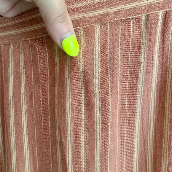 Striped tie front mini skirt - Picture 7 of 7